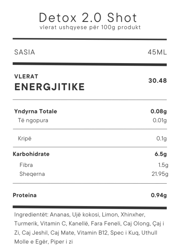 PAKETA DETOX 2.0 SHOT(14 Shishe)